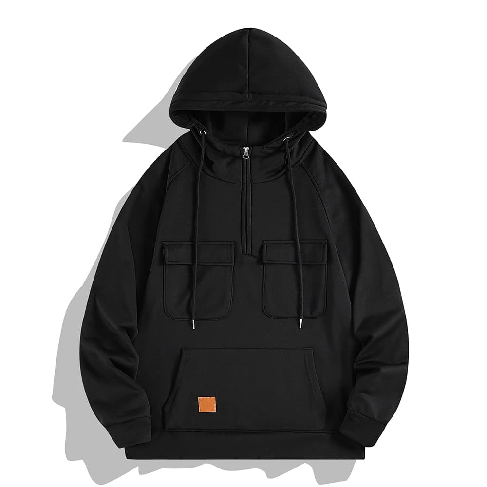 Felpe con cappuccio da uomo alla moda Giacca da allenamento primavera autunno con tasche Felpe fitness da palestra Abbigliamento sportivo con cappuccio
