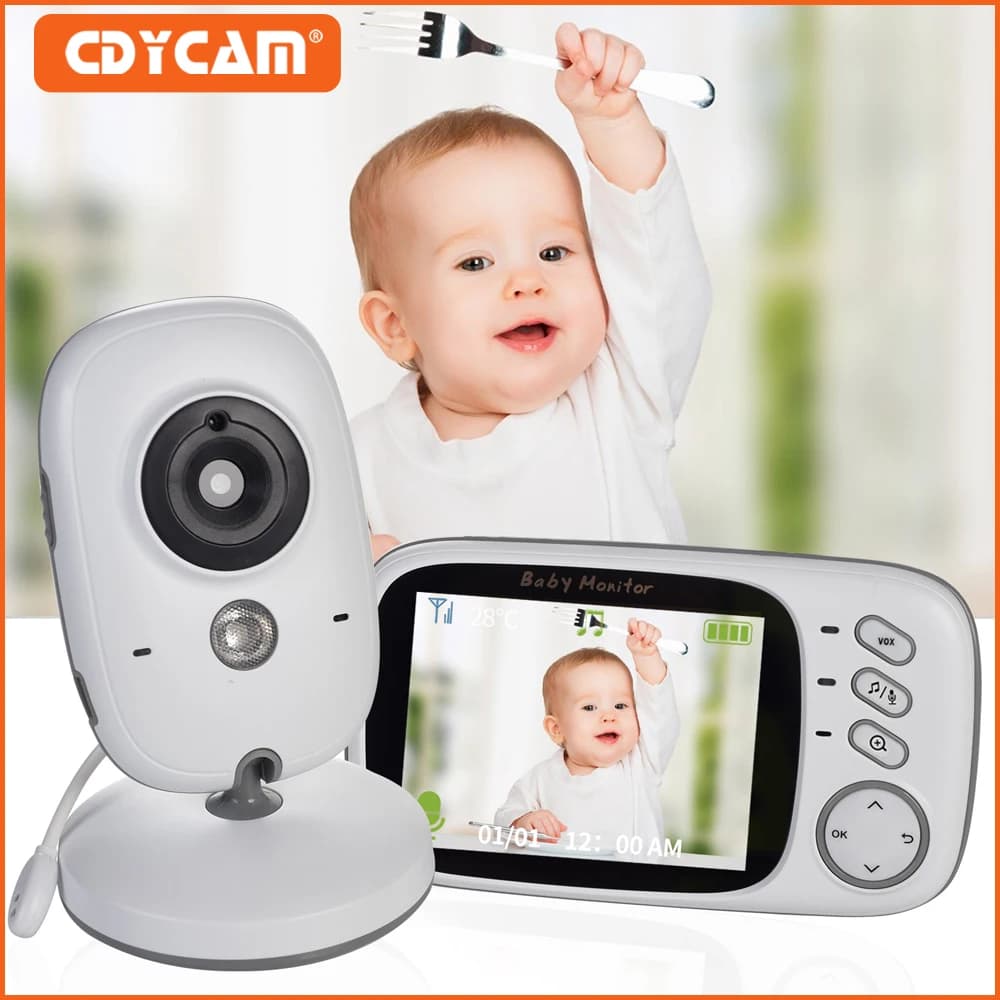 Baby monitor video a colori wireless LCD da 3,2 pollici VB603 Visione notturna Nanny Monitor Ninne nanne Telecamera di sicurezza per sorveglianza
