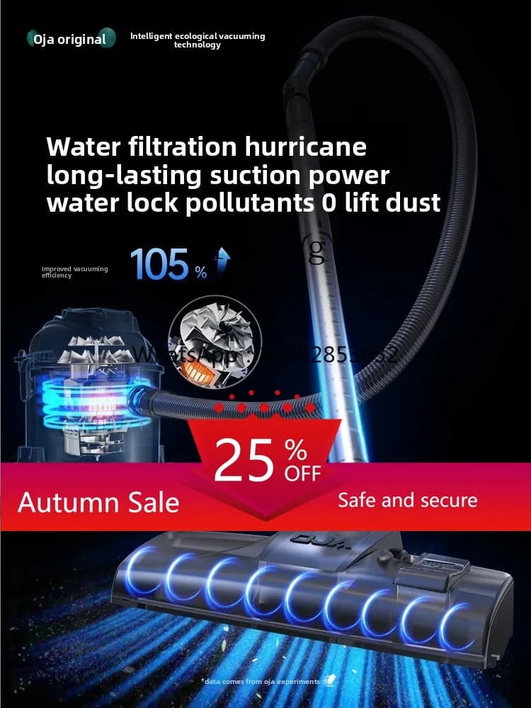 Aspirapolvere domestico grande aspirazione filtro acqua aspirazione e rimorchio tappeto speciale per aprire rifiuti e aspirare gatto