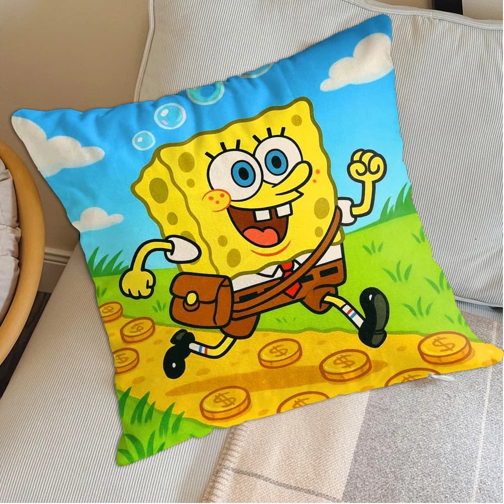 Kawaii S-Spongebob 50x50 decorative cushions, Nordic home decorations, ornamental bedroom and New Year's cushions