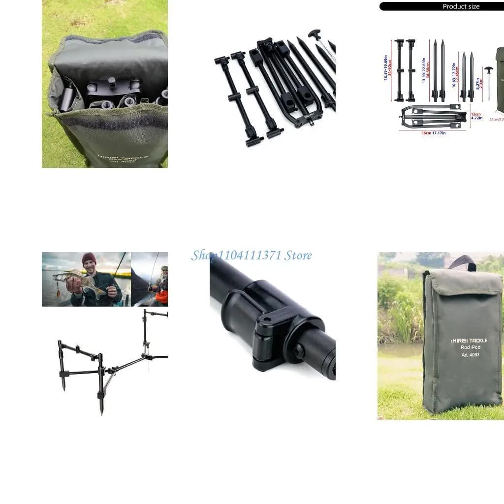 P9FC Supporto per canna da pesca telescopico regolabile Supporto per treppiede Supporto per canna da pesca staccabile portatile
