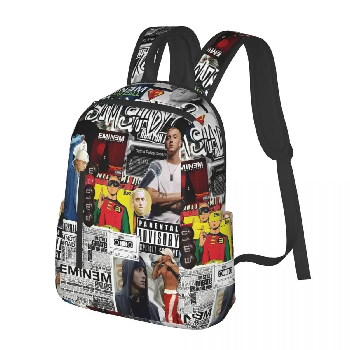 Zaino per studenti Rapper Rap God Eminem, borsa da scuola, zaino da viaggio per escursioni, per ragazzi e ragazze, borsa a tracolla alla moda