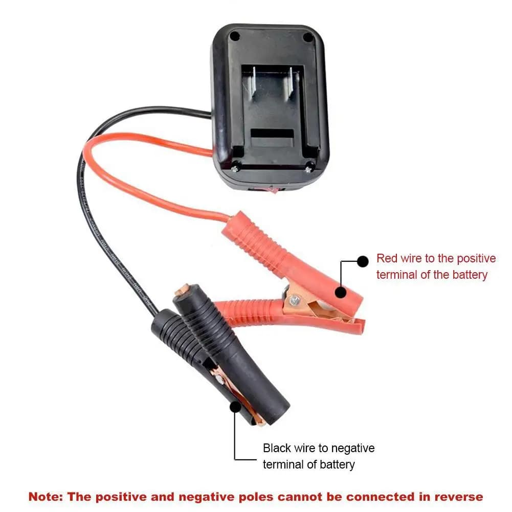 Accenditore Jump Starter per Makita Batteria al litio Booster Cavo Adattatore Kit di alimentazione di emergenza Convertitore fai da te con clip