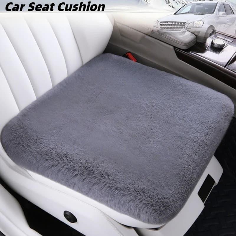 NEW winter car seat cushion plush imitation warm rabbit fur square cushion for single seat free package warm seat cover