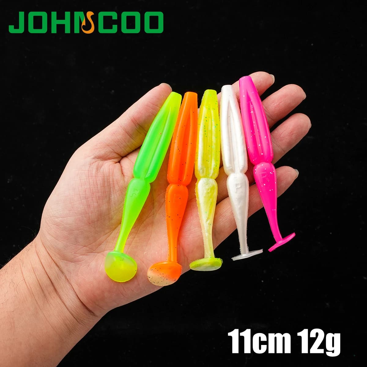 4 pz/pkt Richiamo Morbido di Pesca 11 cm 12g Esche Morbide Pesca Wobbler Bass Esca Pesca Artificiale richiamo morbido Tacke