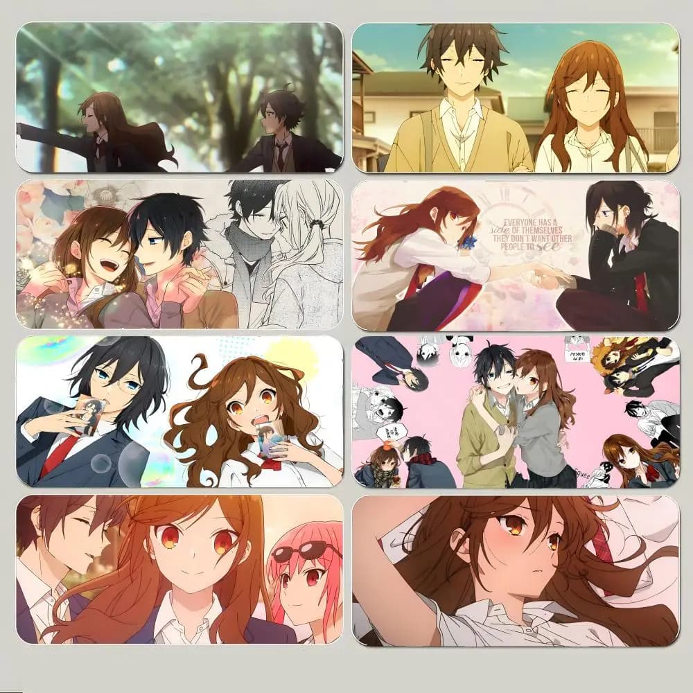 H-Horimiya Mouse Pad Large Gaming Mousepad with Thick Stitched Edge Non-Slip Desk Mat