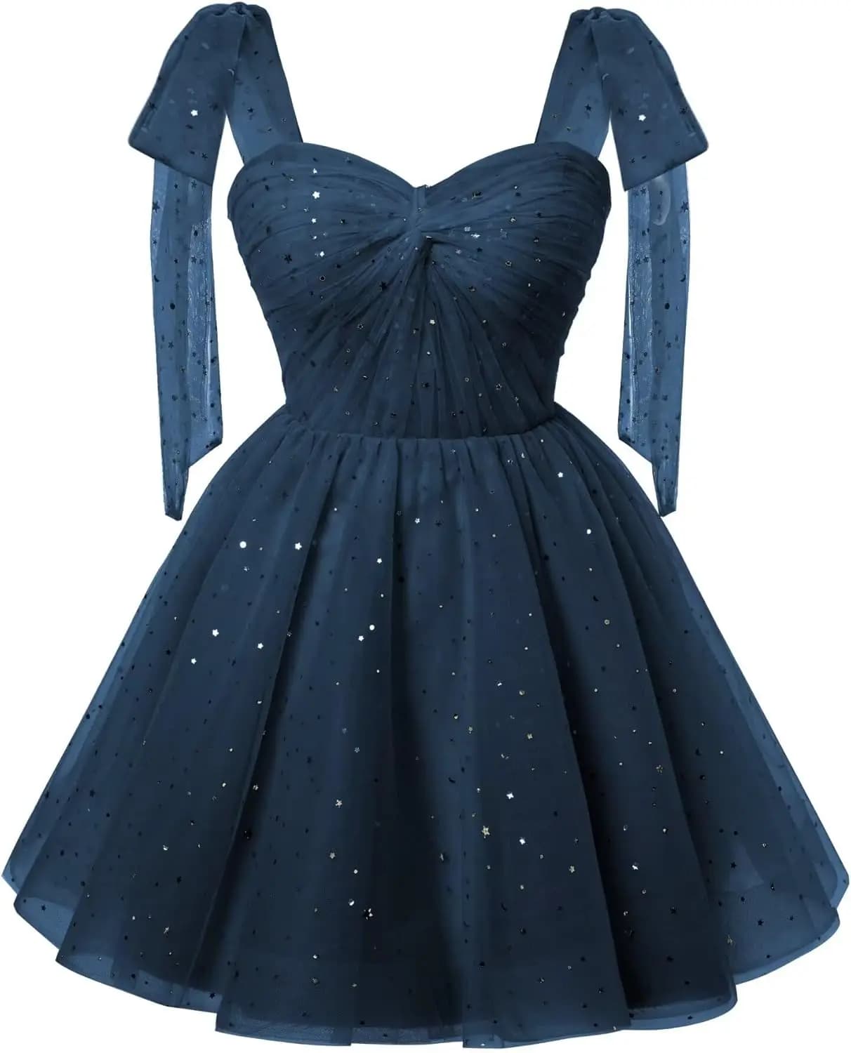 Sparkly Strarry Tulle Homecoming Dresseses for Teens 2026 A Line Short Cocktail Party Gowns Evening Gown Graduation Dress