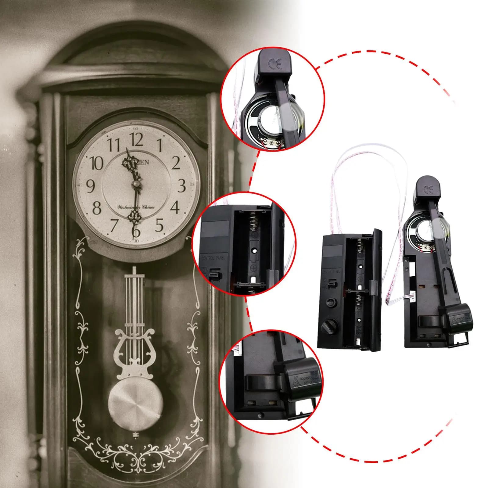 Kit meccanismo di movimento dell'orologio a pendolo Pezzi di ricambio fai da te Sostituisci