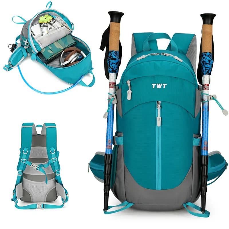 Borsa da trekking e alpinismo ultraleggera per sport all'aria aperta, zaino da viaggio, tessuto in nylon