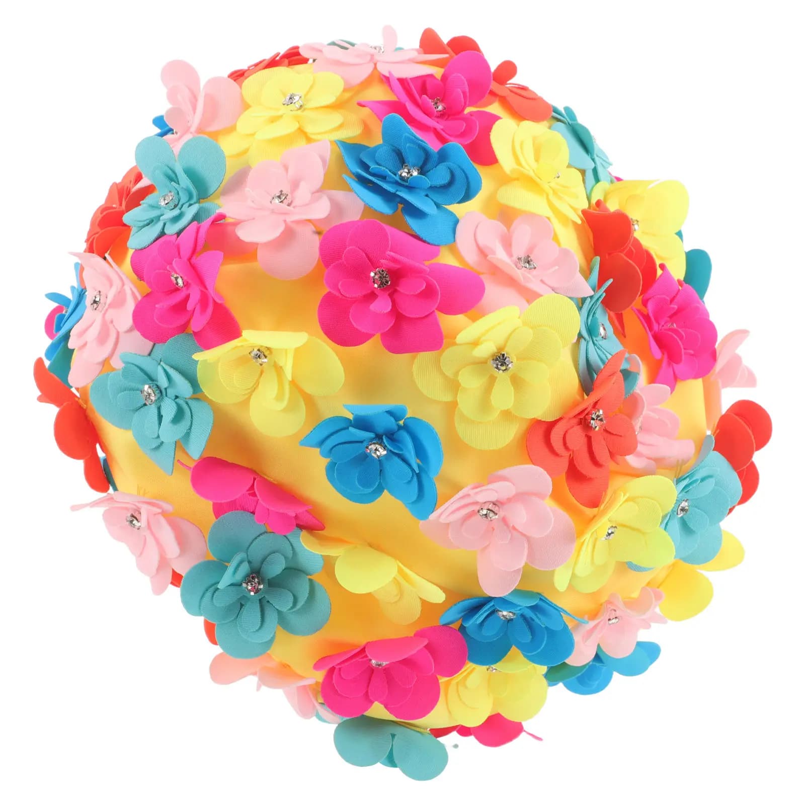 Floral Swimming Head for Adult, Elastic and Waterproof Women, for Long Hair, Rocks and Dreadlocks, Lightweight and Breathable for Summer