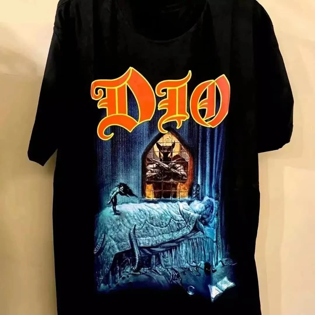 Dio 90s Classic Band Y2k Retro Trendy Brand T-shirt Cotton Graphic Tee Men Women Summer Streetwear
