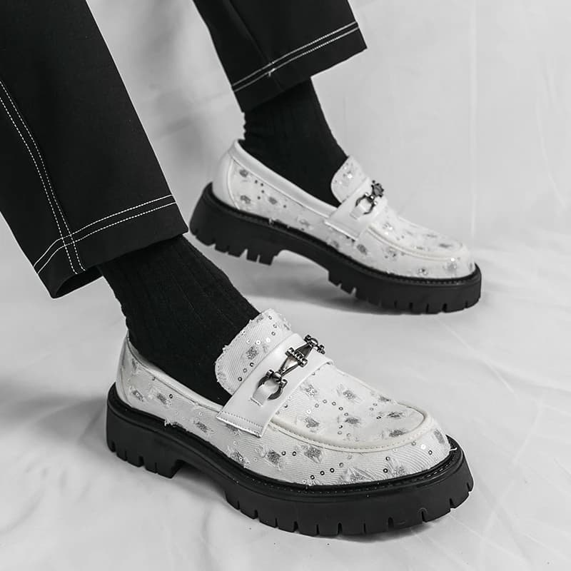 Men Chunky Platform Trendy Designer Style Outdoor Street Casual Walking Daily Work Shoes Big Size 38-46