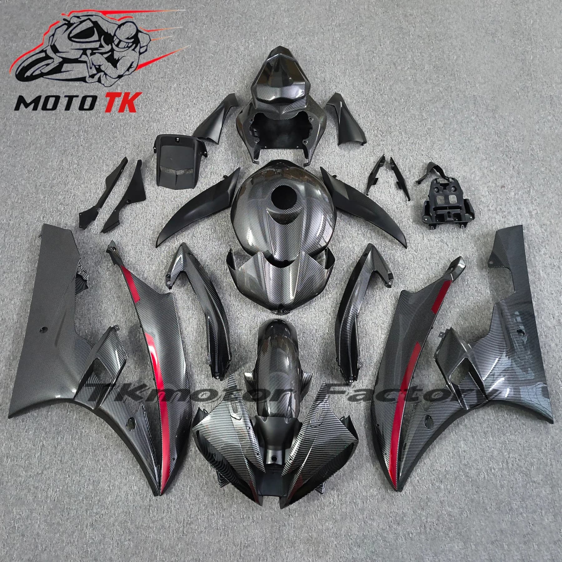 New Style Fairing Kit For Yamaha YZF R6 06 07 YZFR6 2006 2007 Motorcycle ABS Fairings Bodywork Panel Set Full Tank Cover Black