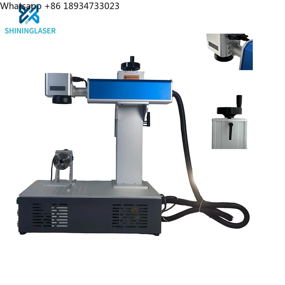 Macchina per marcatura desktop UV intelligente per caricabatterie di prodotti elettronici Marcatura di codici seriali Messa a fuoco automatica ad alta efficienza