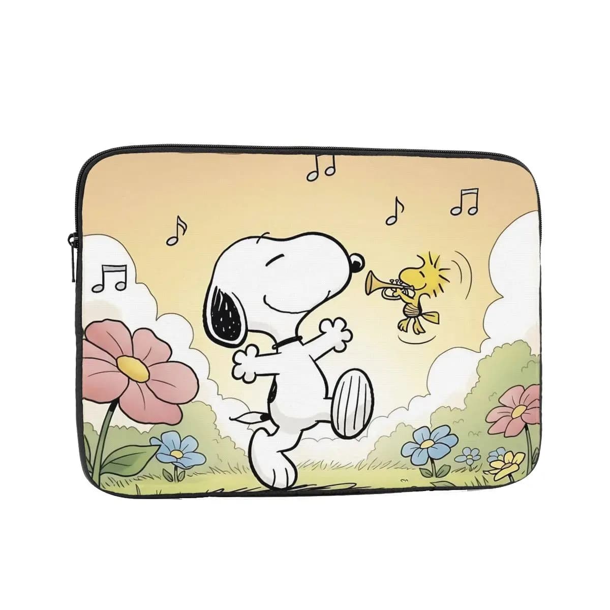 Custodia Protettiva per Laptop Happy Dog Snoopy Cartoon 10 12 13 15 17 Pollici, Borsa Antiurto per Notebook