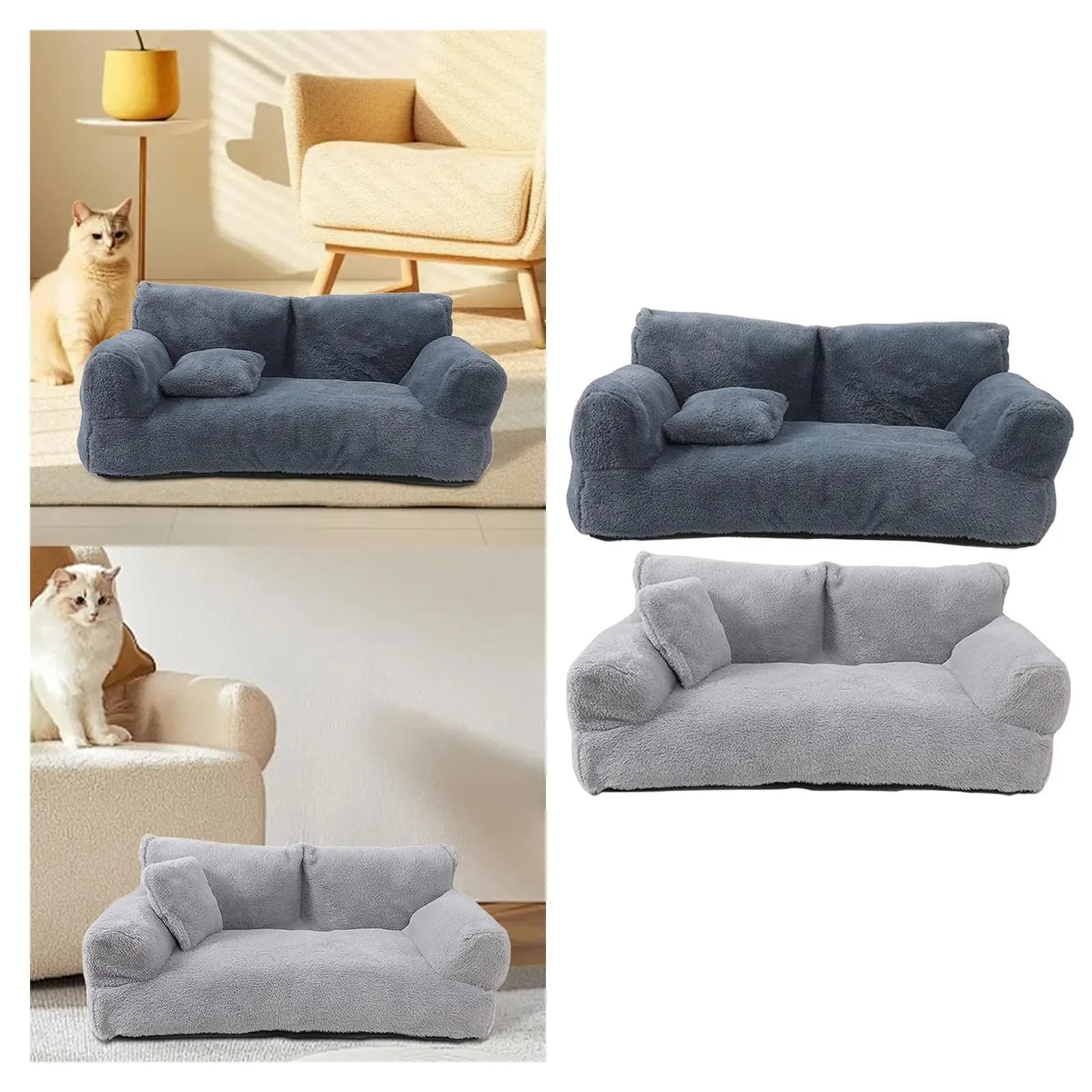 Cuccia per Cani e Gatti, Poltrona Reclinabile Antiscivolo, Letto Versatile e Leggero, Divano Traspirante per Cuccioli e Gatti