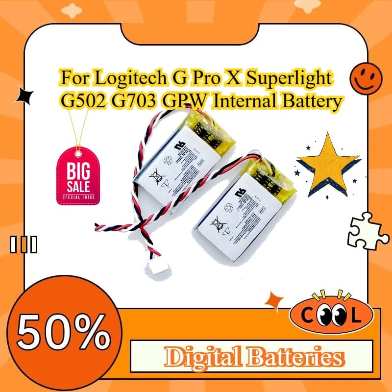 Gaming Mouse Battery Replacement For Logitech G Pro X Superlight G502 G703 GPW Internal Battery