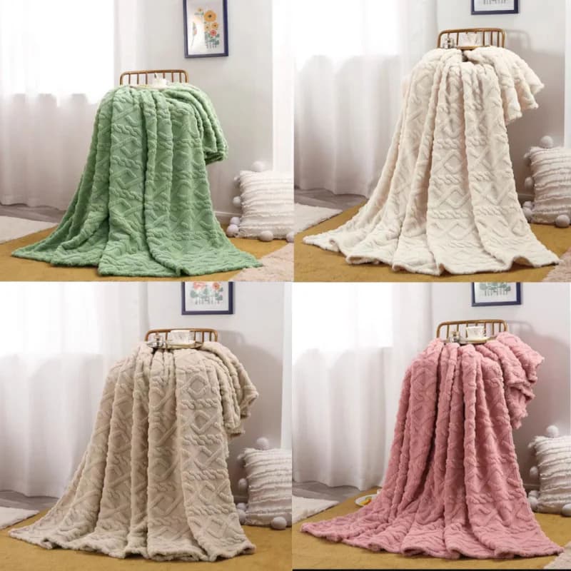 Coperta in morbido pile corallo 2026, plaid in flanella, coperta estiva per aria condizionata, coperta accogliente per il pisolino, regalo per la casa e l'uso quotidiano