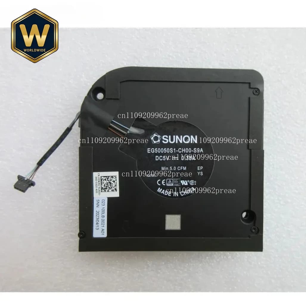 Ventola di raffreddamento CPU originale per laptop DELL Latitude 15 5520 (11a generazione)/Precision 3560 - 0DXJNV EG50050S1-CH00-S9A