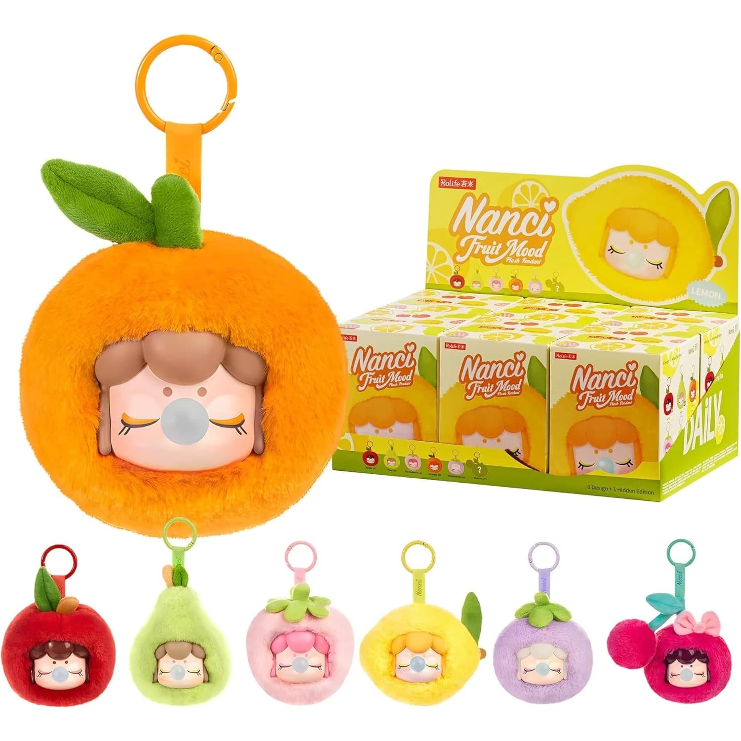 Rolife Plush Blind Box Nanci's Fruit Mood Action Figure Piece doll Collection Toys Surprise Box Children's Gift Adults