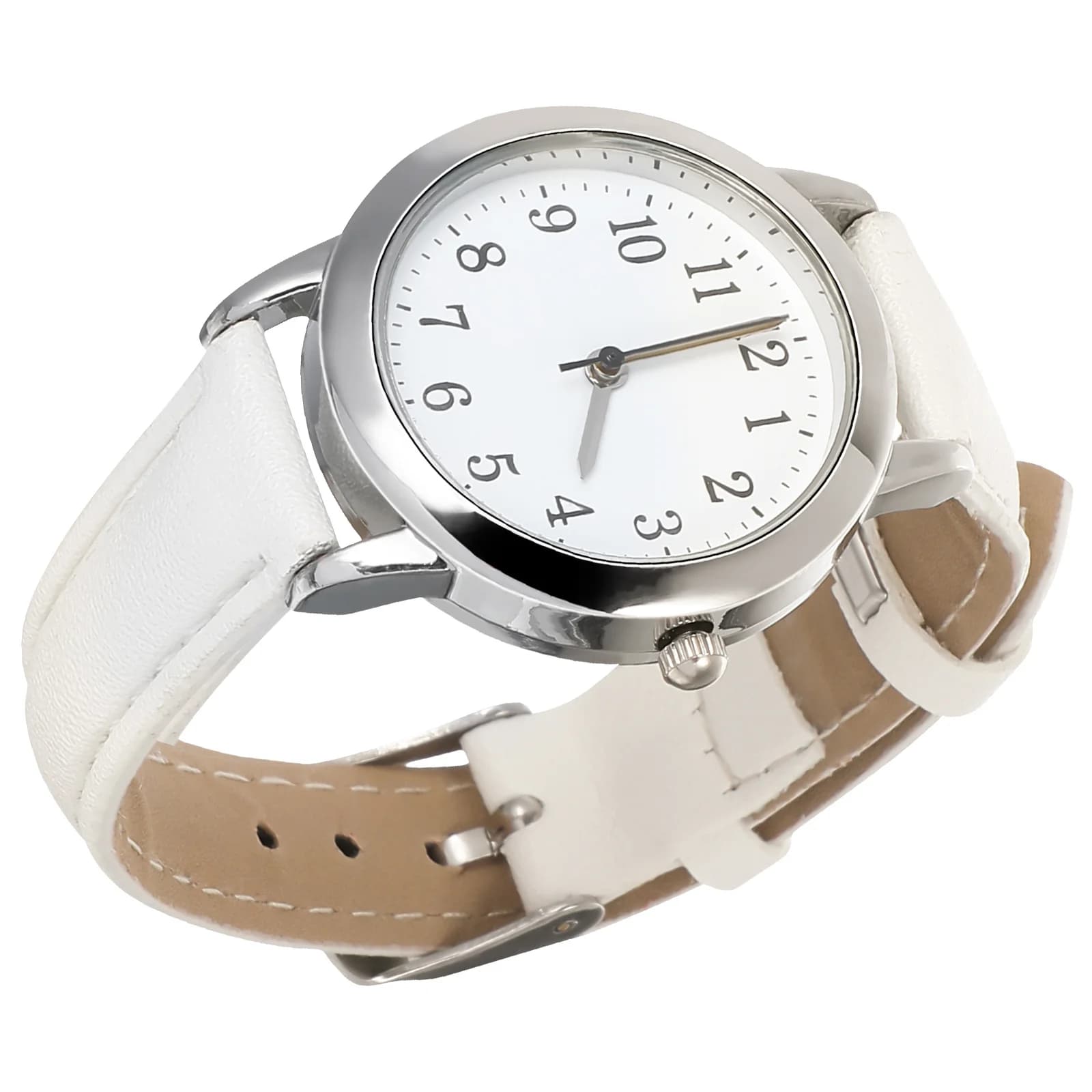 Orologio al quarzo impermeabile alla moda per donna, cinturino in PU, orologio da polso minimalista, adatto per feste, appuntamenti, uso quotidiano