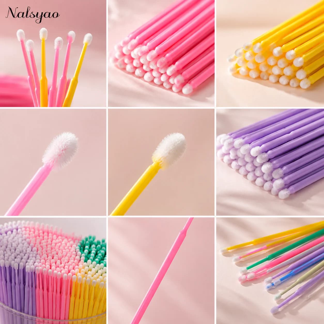 Microbrush Mascara Wands Applicator 100/400pcs Micro Brush Disposable Lash Removing Swab Eyelash Extension Makeup brushes Tools
