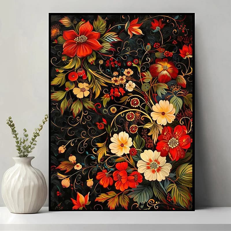 500/1000/1200/2000PCS Puzzle Beautiful Flowers Jigsaw DIY Modern Home Wall Decor Birthday and Holiday Gifts Educational Gifts