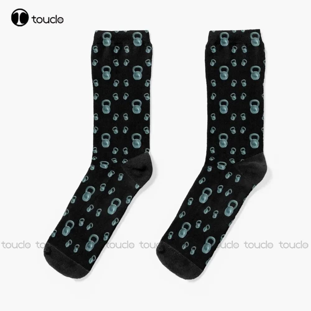Socks Model Kettlebell Socks Football Socks Young Boys Custom Socks For Teenagers Adults Unisex Custom Gift Streetwear