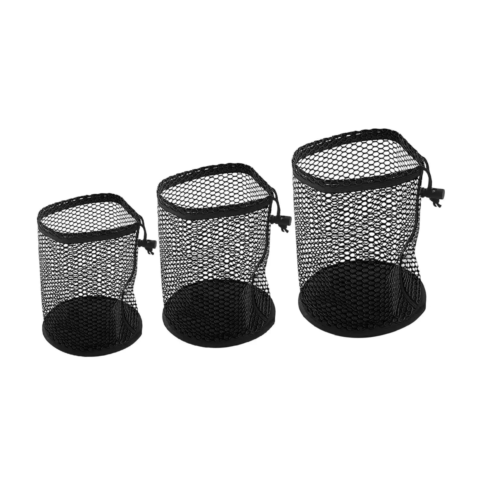 Borse porta palline da golf da 3 pezzi, tasche in rete Kordel, poliestere, borsa organizer per la doccia all'aperto in palestra
