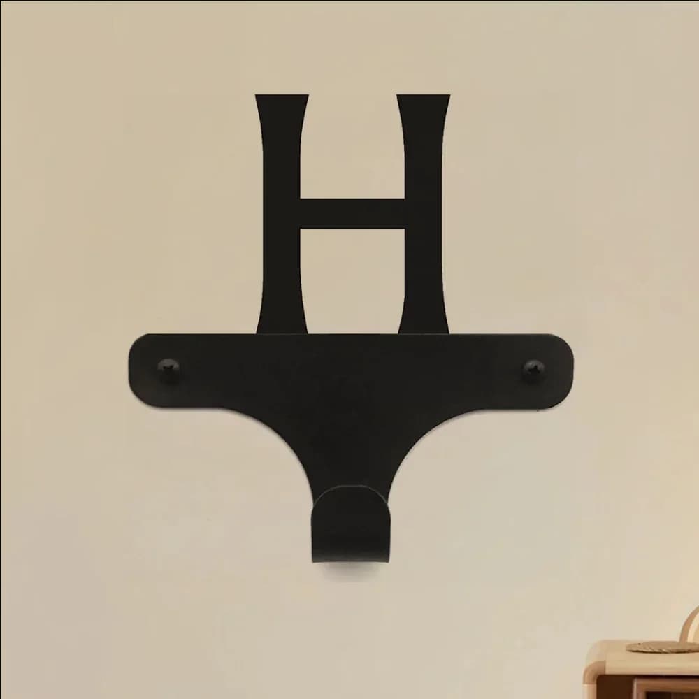 Gancio Appendiabiti Singolo in Metallo da Parete, Decorazione Murale Durevole in Acciaio Inossidabile e Organizzatore Funzionale per l'Ingresso di Casa
