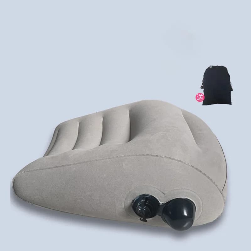 Premere e gonfiare il cuscino in vita, cuscino portatile in peluche in PVC da viaggio, supporto lombare da viaggio, cuscino per sedile da ufficio