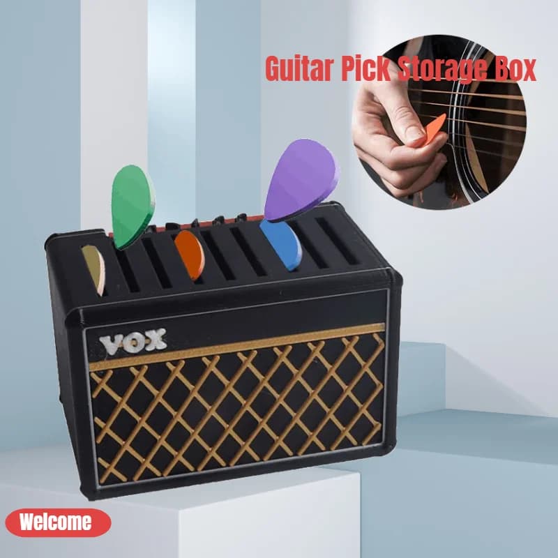1 pz scatola portaoggetti per plettro per chitarra set supporto per display per plettro per chitarristi e appassionati di musica