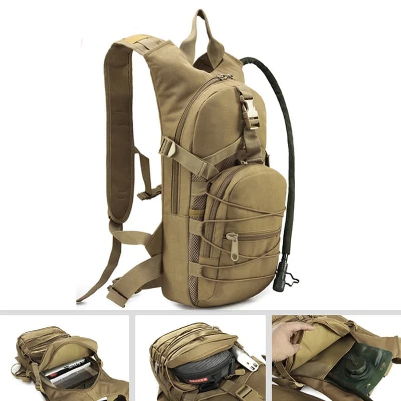Zaino tattico leggero Borsa per l'acqua Zaino di sopravvivenza cammello Zaino per escursionismo Borsa per idratazione Zaino da campeggio per bicicletta