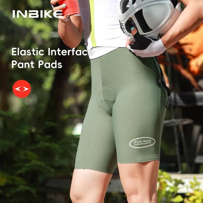 INBIKE New shorts with cycling straps Elastic Interface Road Bike Shorts MTB Women's Summer Breathables