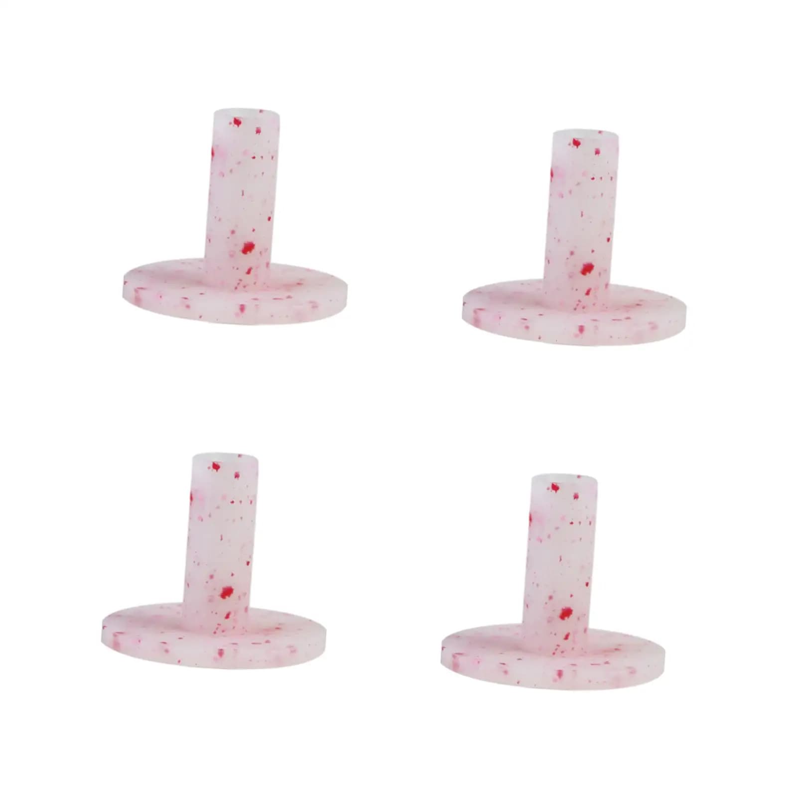 4x Supporti in gomma per tee da golf, Porta palline da golf, per tappetini da allenamento golf, tee in gomma per esercizi di golf