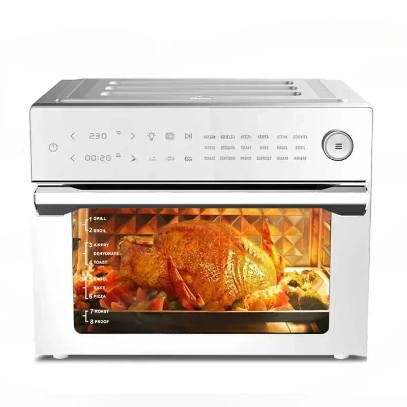 Combined air cooler with digital multifunction 30L electric toaster XL without oil