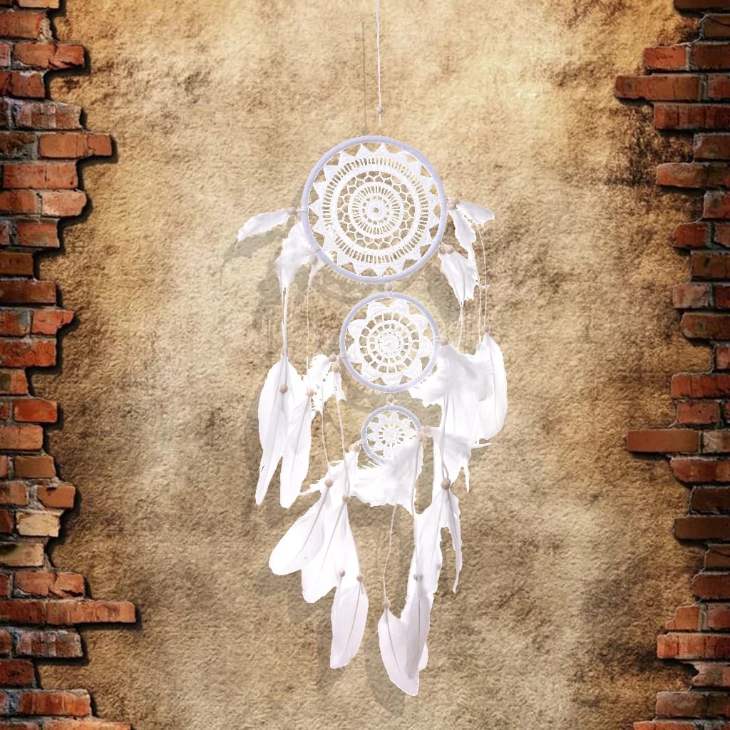 Dream Catcher Elegant Feather Handmade Wall Hanging Home Ornament for Bedroom Decoration