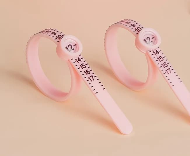 Ring Measurement Finger Ring Plastic Soft Ruler Adjustable Belt Type Ring Jewelry Finger Size Measurement