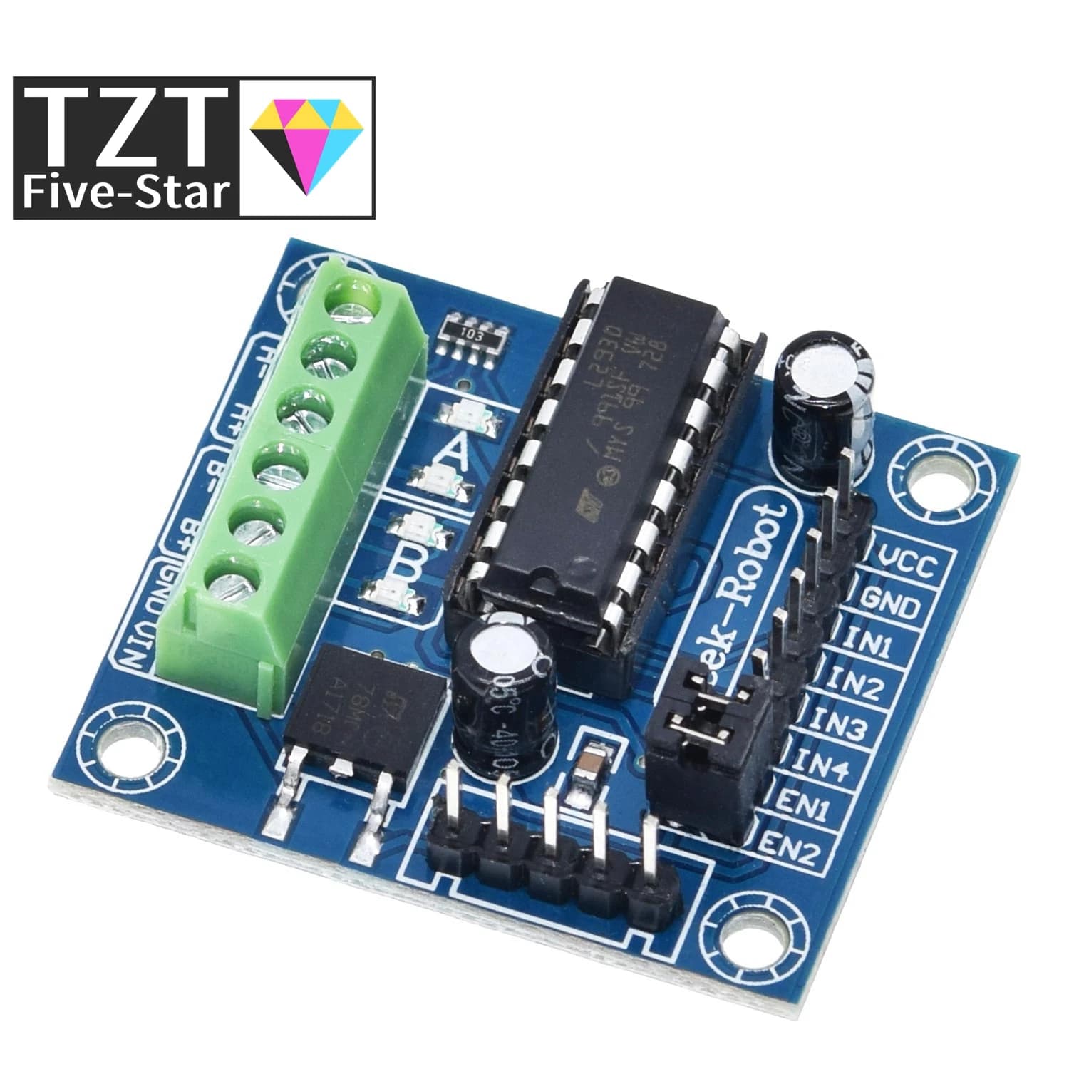 TZT 1/3PCS Mini 4 Canali Motore Drive Shield L293D Modulo Scheda di Espansione Corrente Ad Alta Tensione Per Arduino UNO MEGA 2560
