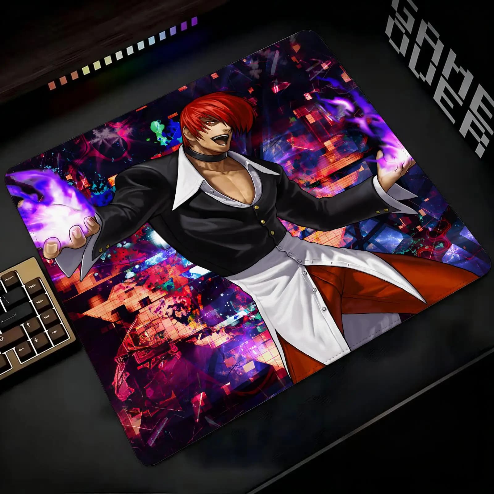 The King of Fighters Mouse Pad Regular gaming mouse pad Office mouse pad Laptop desk mat Stitched edge S/M/L size mouse pad