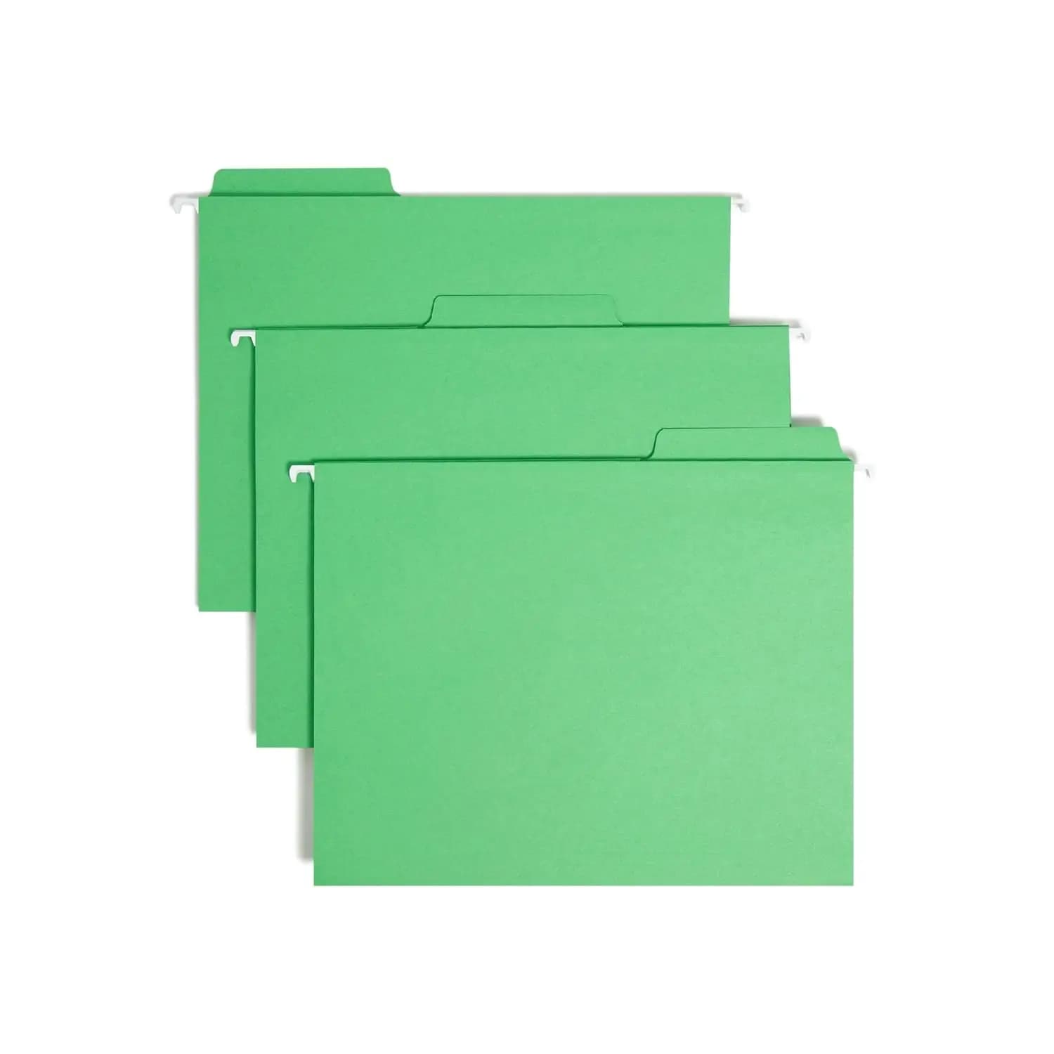Cartelle Portadocumenti Verdi Formato Letter, con Linguette Integrate 1/3-Cut, Confezione da 20 per Organizzazione Ufficio