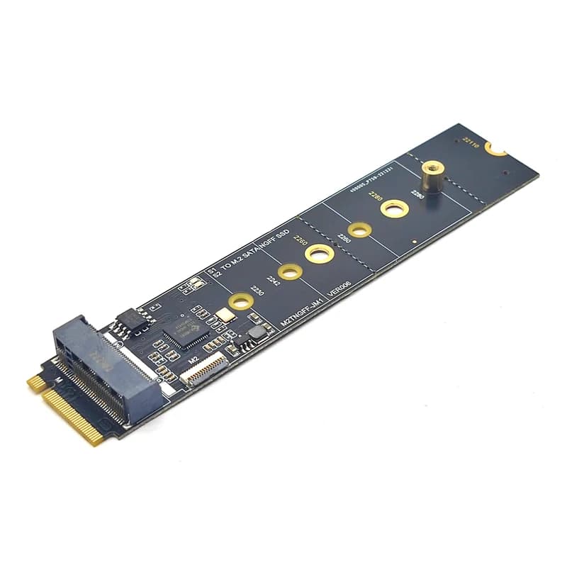 Adattatore M Key a B + M Key SSD M2 Converti scheda Riser Chip JMB582 Adattatore SSD SATA da NVME a M.2 per SSD 2230 2242 2260 2280 M.2 SATA