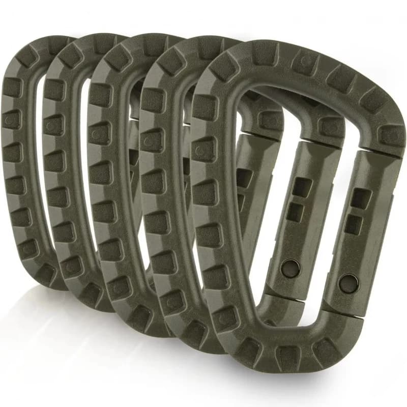 1-10 pz moschettone tattico militare clip accessori D-ring fibbia alpinismo moschettone zaino chiave appesa gadget esterno