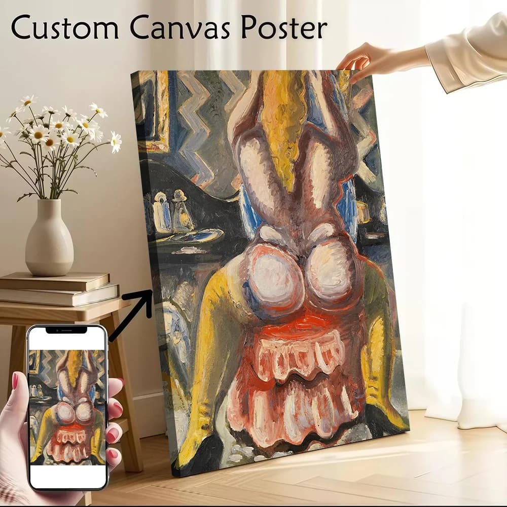 Abstract Figure Painting Canvas Poster Wall Art Customizable High Quality Printed Picture for Specialty and Themed Home Decor