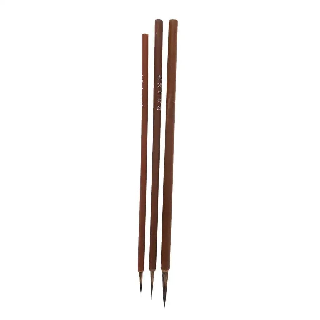 3pcs/Set Chinese Calligraphy Brushes Pen Writing Painting Craft Hair