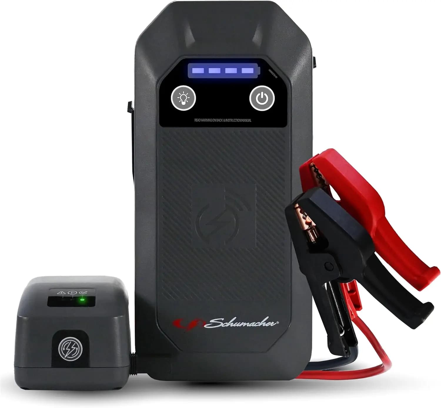 Avviatore di emergenza al litio 12V 1500A con ricarica wireless, ricarica rapida USB/USB-C, torcia a LED - SL1674