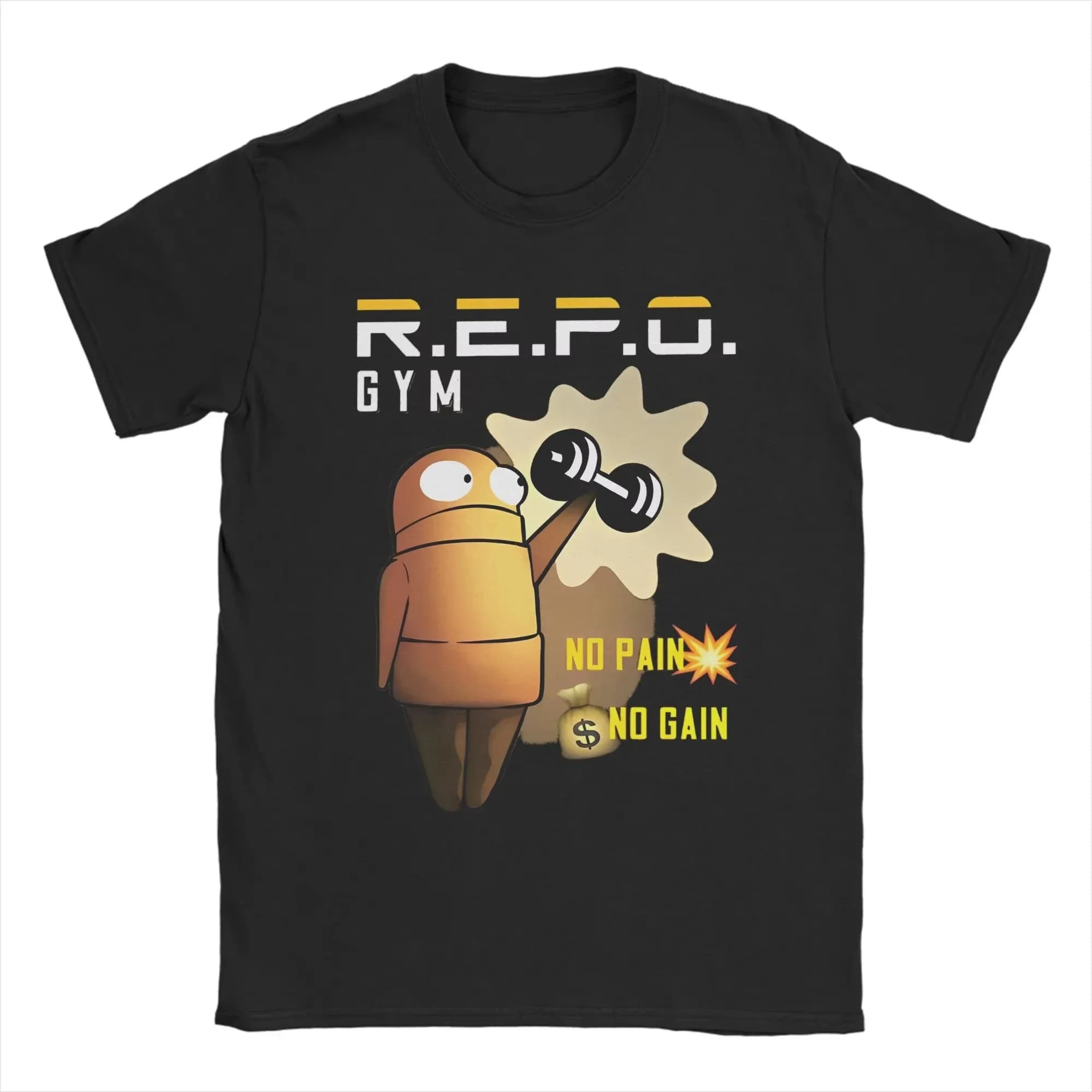 Gli uomini si uniscono al ruolo PALESTRA No Pain No Gain T Shirt Gioco caldo Repo Robot Cotton Merch Manica corta Girocollo Tee Plus Size Top Y2k
