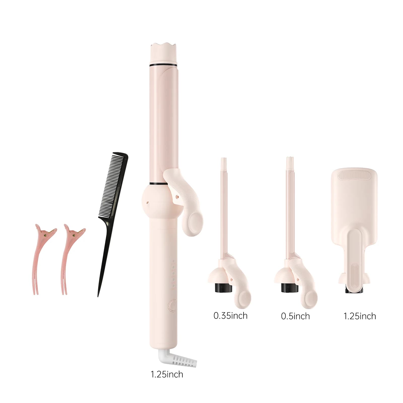 Multifunction Iron Curtain Set with 32mm Interchangeable Heads, Ceramic Coating, Negative Ions, Automatic Shutdown, Women's Hair Styler