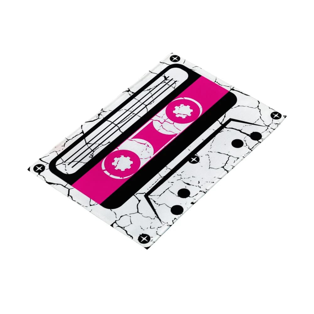 Decorazioni per la cucina di casa Tovaglietta divertente Cassetta Nastro musicale Multi-scelta Resistente al calore Antiscivolo Piatto per bicchiere di vino Tovaglietta lavabile