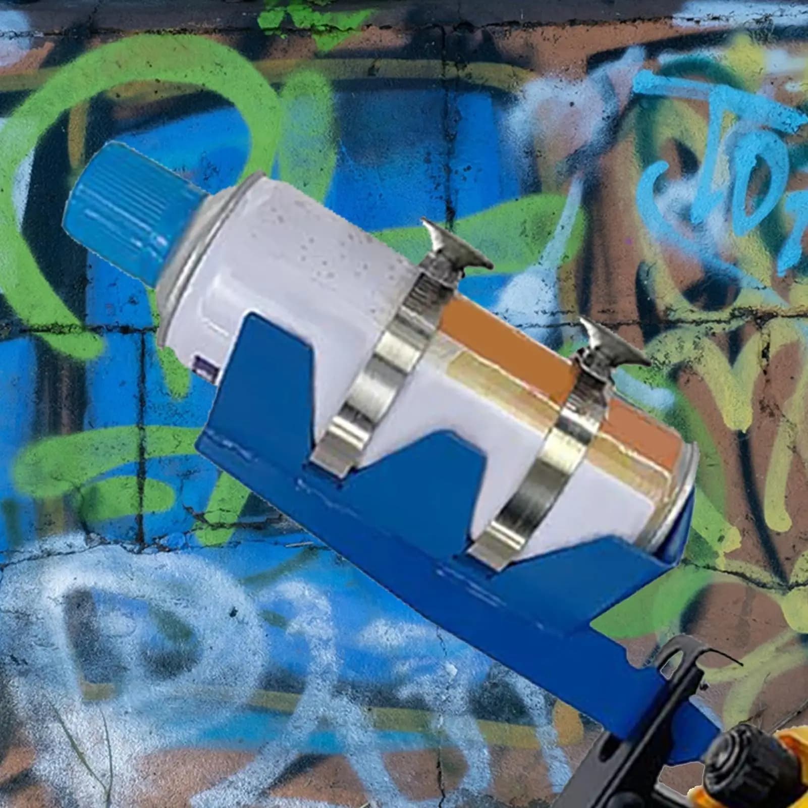 Agitatore per lattine di vernice con cinture doppie fisse Forniture per la casa in acciaio inossidabile Attacco per vernice spray per salse da cocktail all'aperto